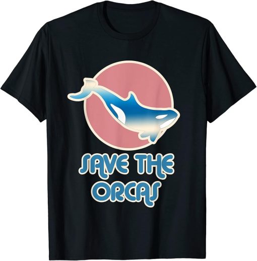 Save the Orcas - Killer Whale design for Men & Women - Orca T-Shirt