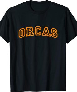 Orcas Arch Logo Vintage University Alumni Style T-Shirt