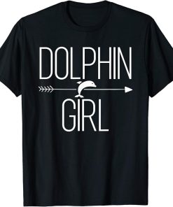 Dolphin Girl Gift For Women Beluga Fish Orca Lover T-Shirt