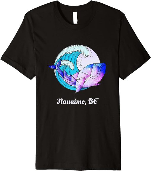 Nanaimo BC Japanese Paint Geometric Orca Killer Whale Premium T-Shirt