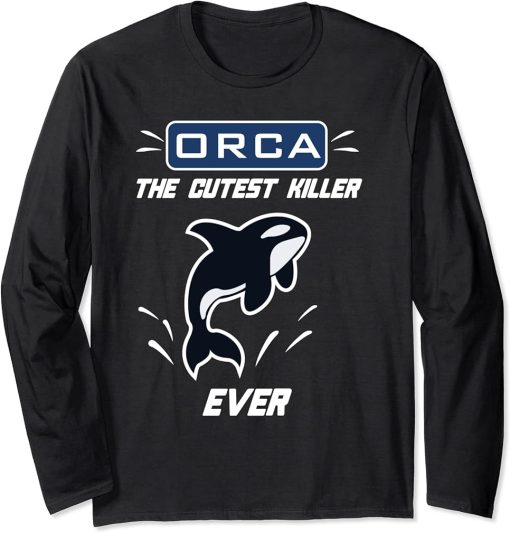 Carson Washington Orca the cutest killer whale ever t-shirt Long Sleeve T-Shirt